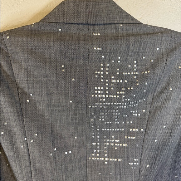 Richard Tyler Charcoal Blazer with Silver Accents - Picture 12 of 14